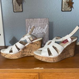 White and brown wedges!